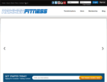 Tablet Screenshot of hammerfitness.com